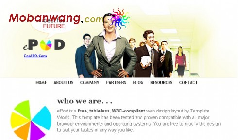 企业财务管理网站模板