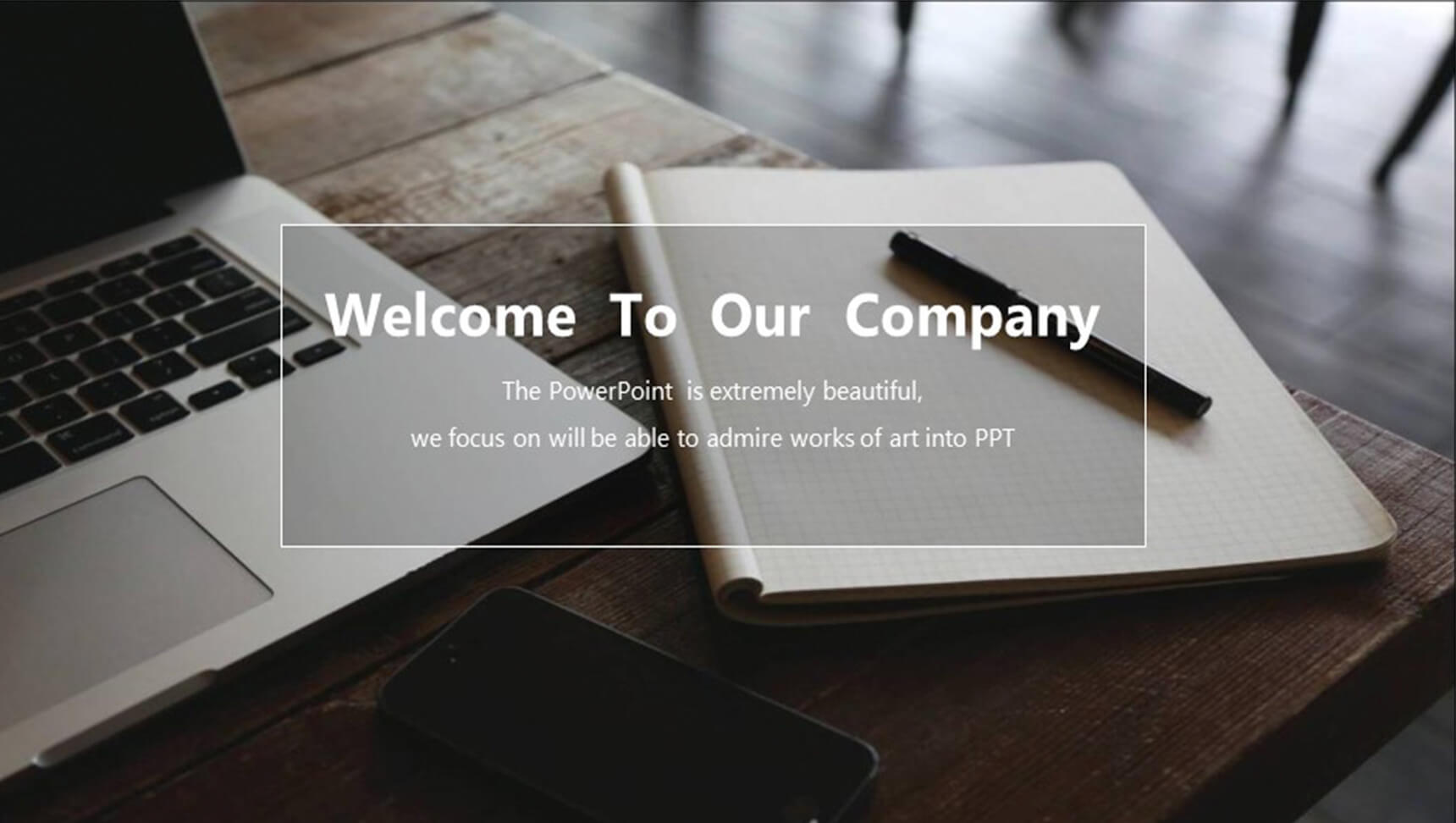 欧美商务暗色调大气工作汇报年终总结PPT模板