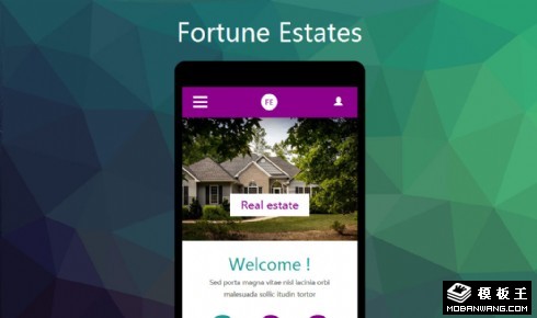 地产财富手机网页模板