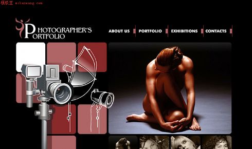 女性模特写实_欧美网页模板