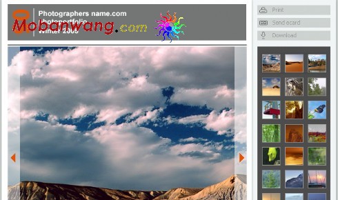 风景图库网页模板