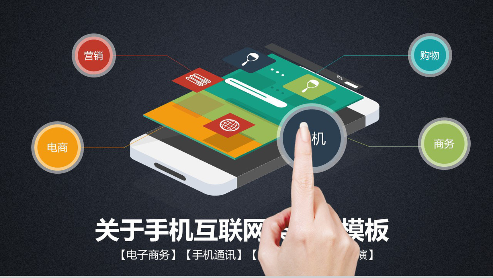 手机互联网通讯类PPT模板