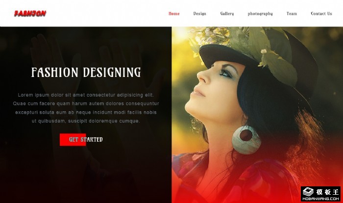 时装设计展示网页模板