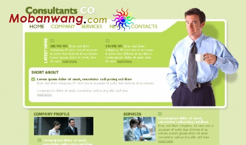 投资顾问公司网页模板