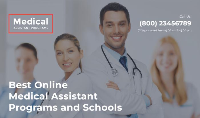 医疗助理培训项目着陆页模板