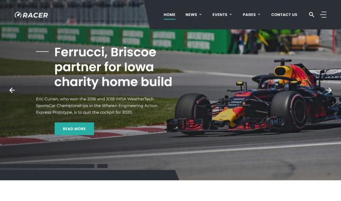 全能赛车新闻赛事网站模板