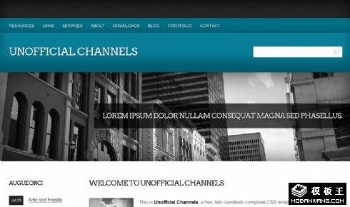 官方信息发布网页模板