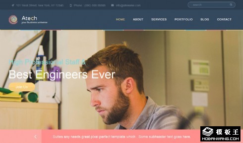 太空科技研究响应式网页模板