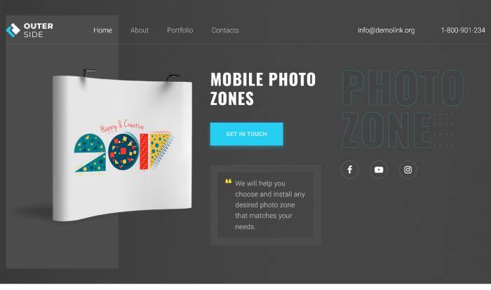 移动摄影棚租赁单页营销模板