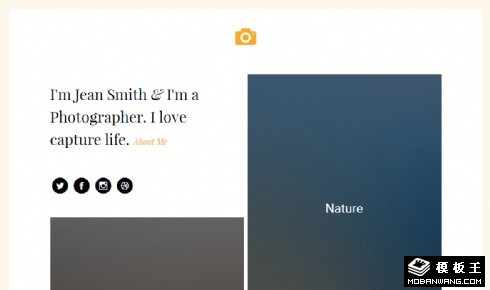 图片排列展示响应式网页模板