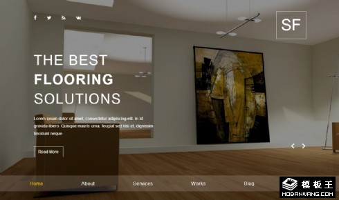 创意空间家居响应式网页模板