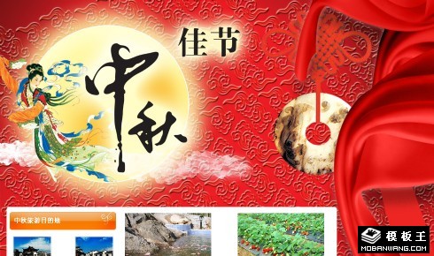 中秋节企业活动促销网页模板