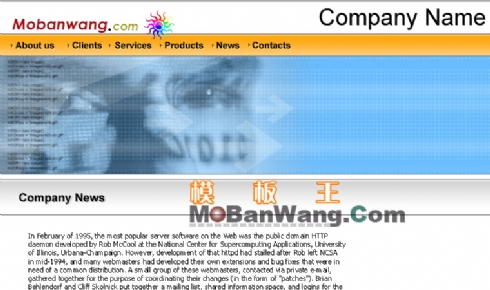 欧美公司企业网页模板