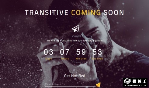 缤纷摄影倒计时响应式网页模板