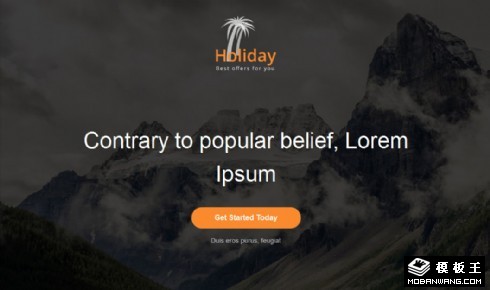 假日旅行响应式网页模板