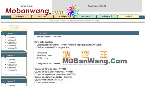 欧美简洁企业网页模板