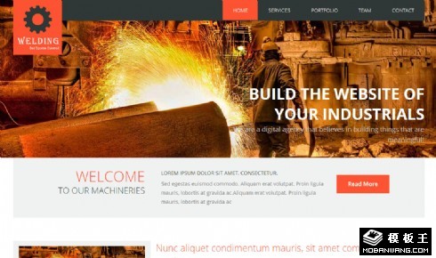 焊接工业技术响应式网页模板