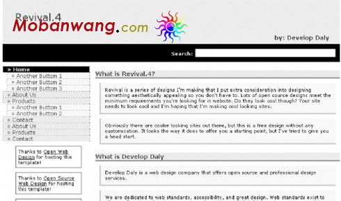 简单企业技术介绍网页模板