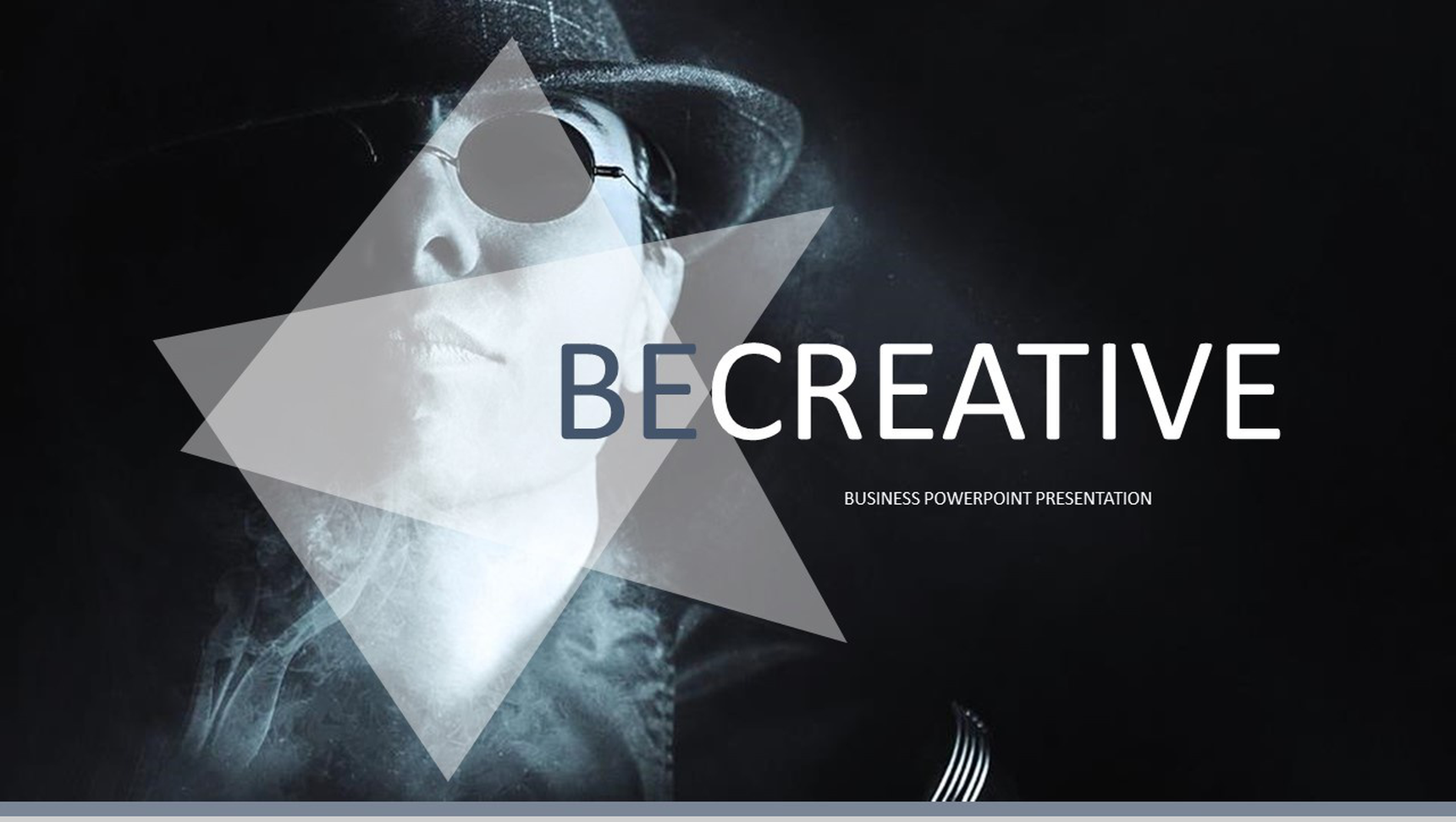 欧美大气杂志摇滚风工作汇报PPT模板