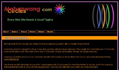 黑色简单介绍网页模板