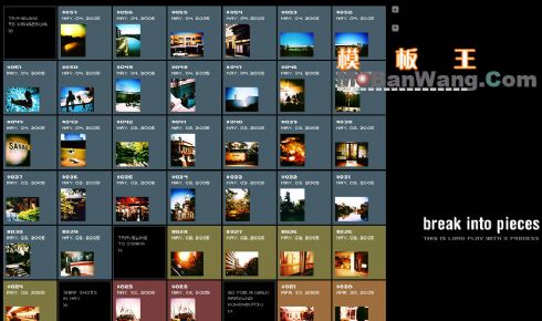 精美图片展示FLASH网站模板