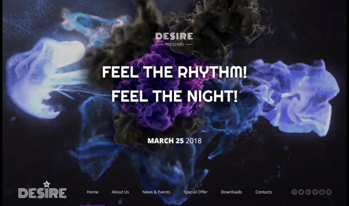 派对盛宴主题网页模板