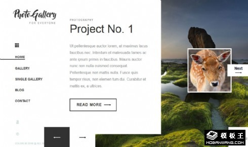 图集介绍展示响应式网页模板