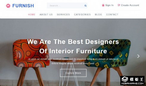 家装服务动态介绍响应式网站模板