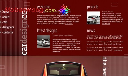 汽车设计公司网页模板