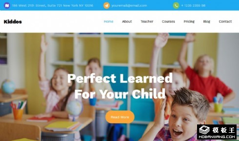 少儿教育机构响应式网页模板