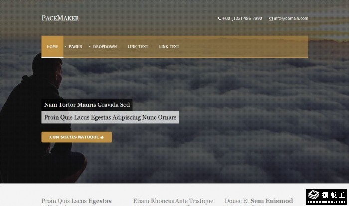 云海商务管理公司网页模板