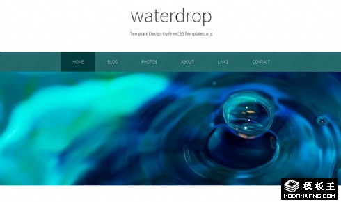 水之源信息网页模板