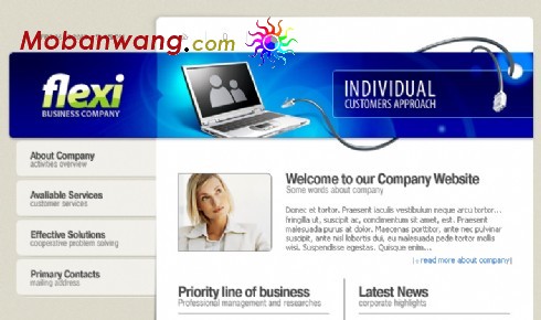 数据线IT企业网站模板