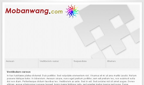 简单信息资料网页模板