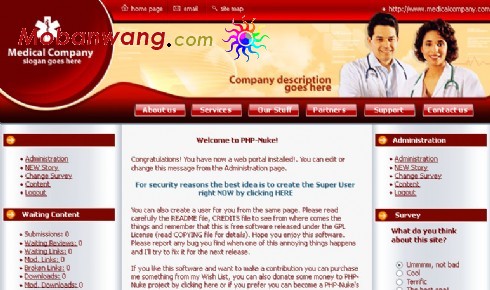 医疗机构网页模板