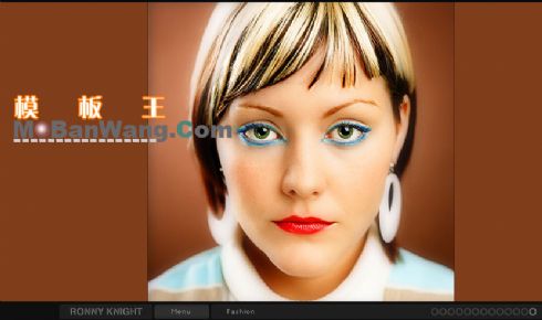 女性时尚网站FLASH模板