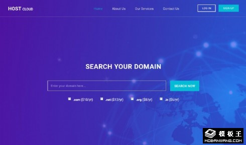 云主机业务展示响应式网页模板