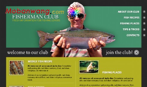 渔夫俱乐部网站模板