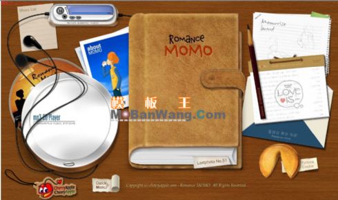 欧美个人主页flash模板