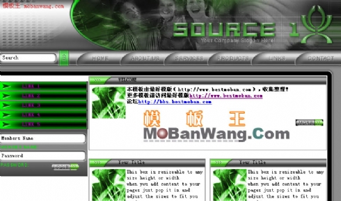 欧美时尚个人网站模板