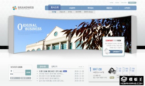 高级商业服务企业网站模板