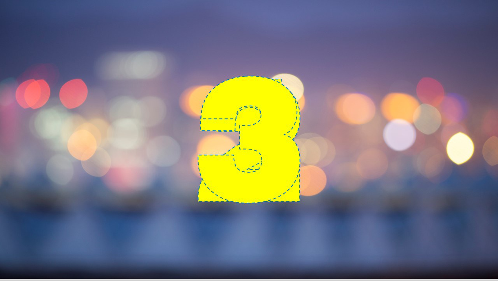 霓虹粒子倒计时模糊背景PPT模板