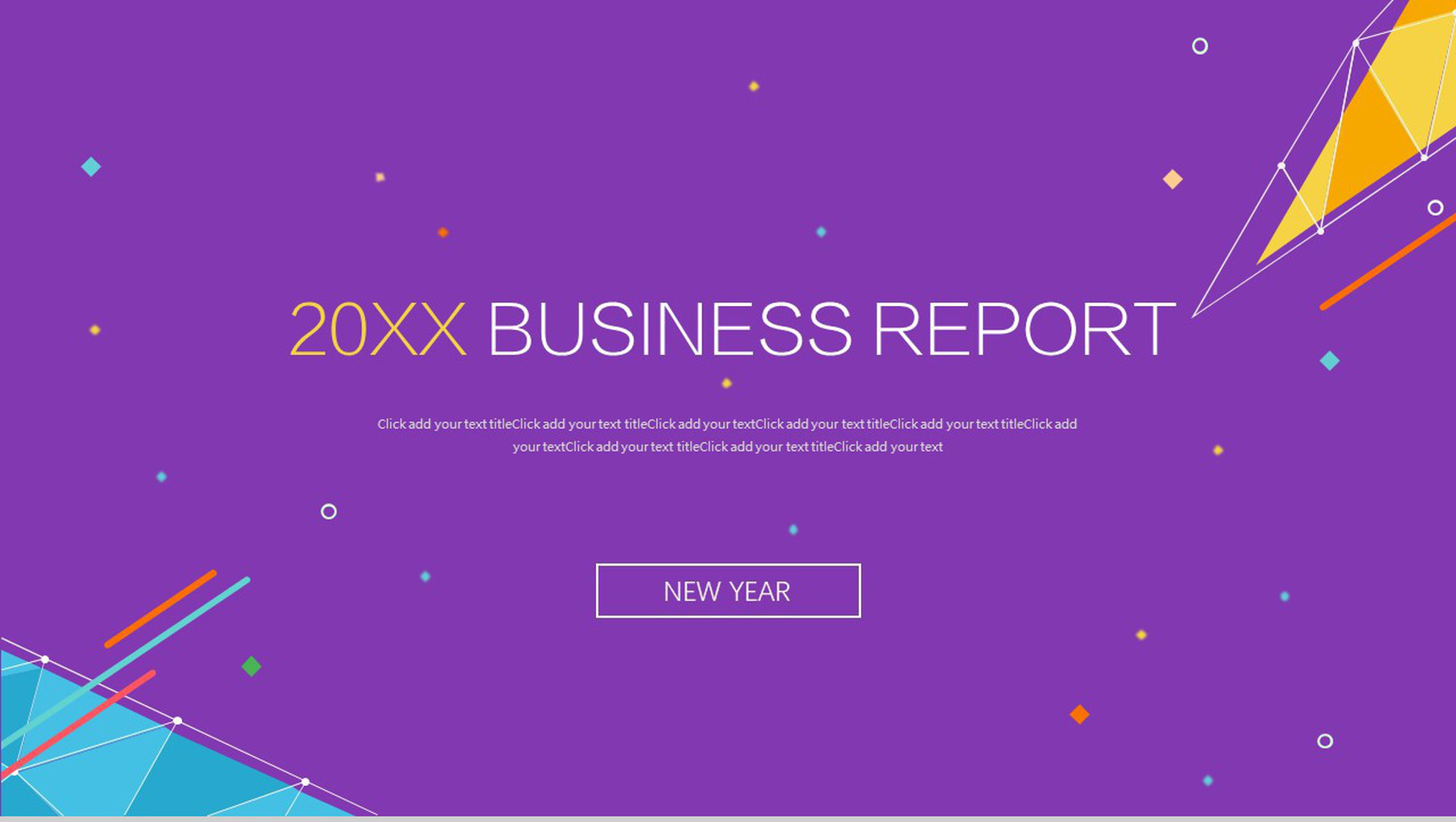 紫色商务总结通用PPT模板