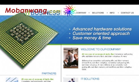 CUP研发IT企业网页模板