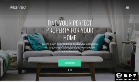 房产资源聚合响应式网页模板