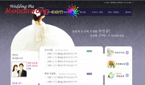 灰色印象婚纱影楼网站模板