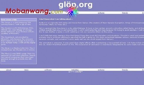 紫蓝色网页模板