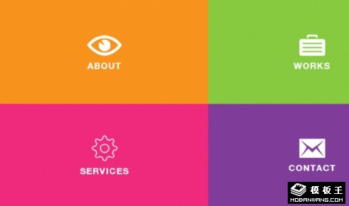 单页面弹出内容响应式网页模板