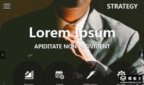 商业策略响应式网页模板