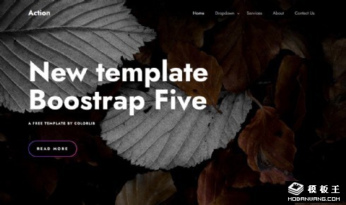 企业服务在线动态响应式网页模板